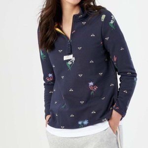 🤍NWT Joules Navy Pollen Pocket Pip Pullover Sweater Women-2